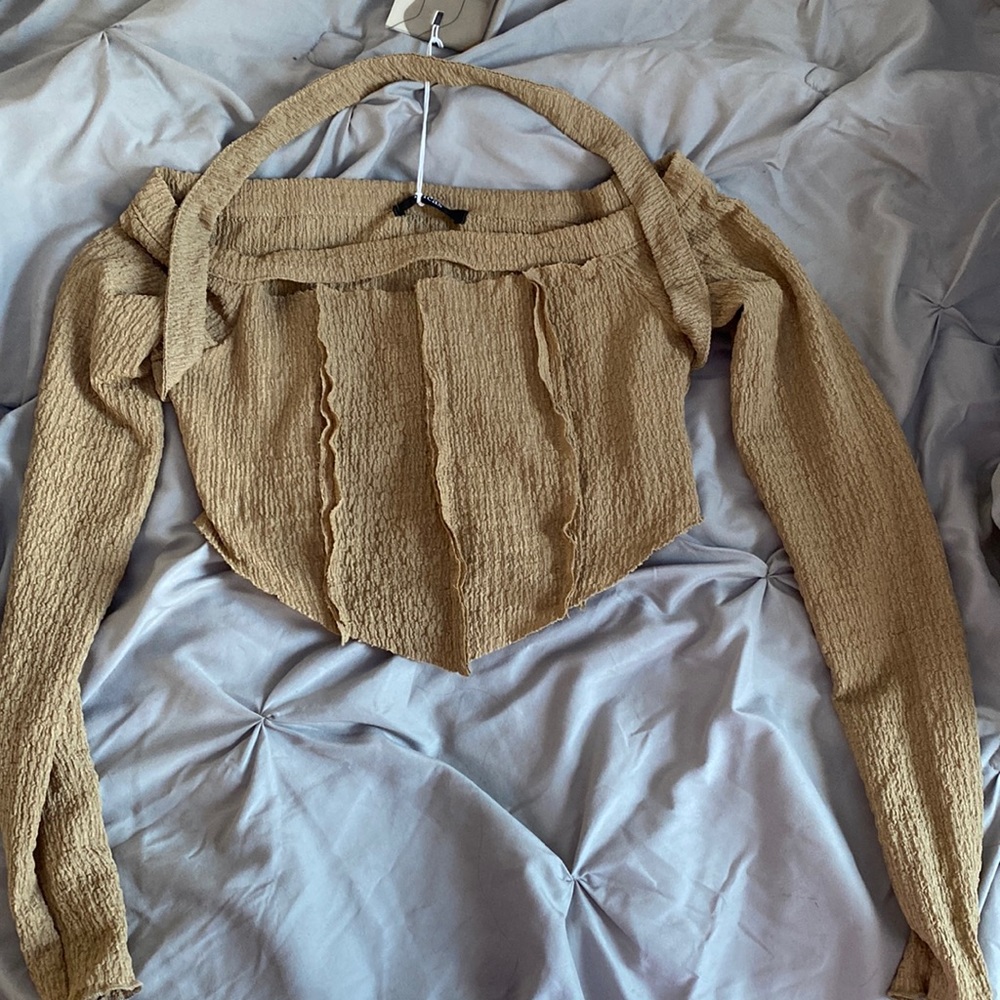 Crinkle Crop Top